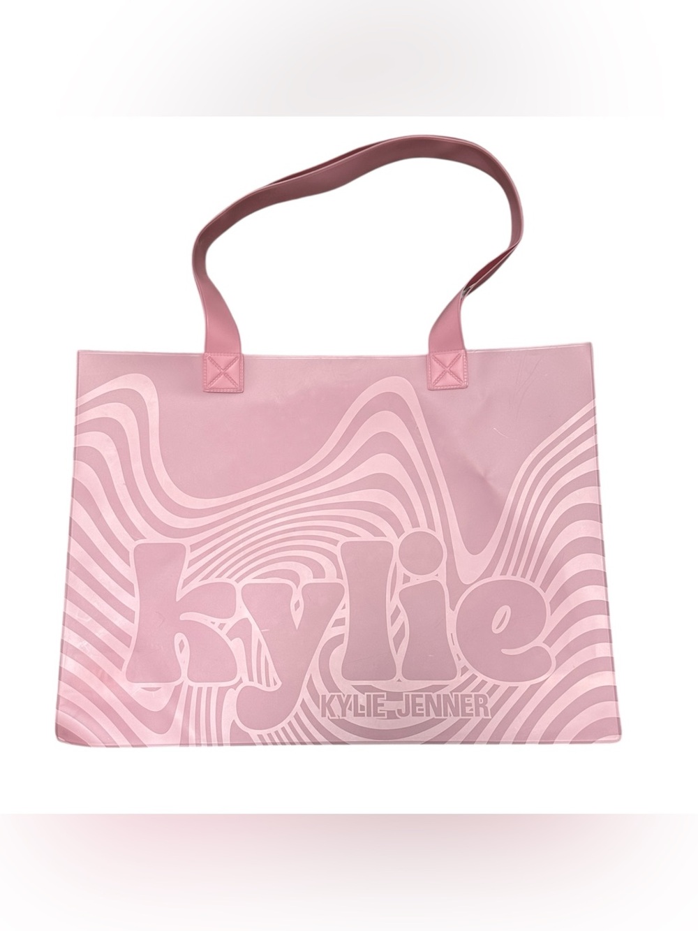Kylie Cosmetics Kylie Jenner Pink PVC Reusable Tote Shopping Beach Bag